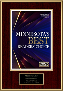 Minnesota's Best Readers' Choice 2023 - Messick Law